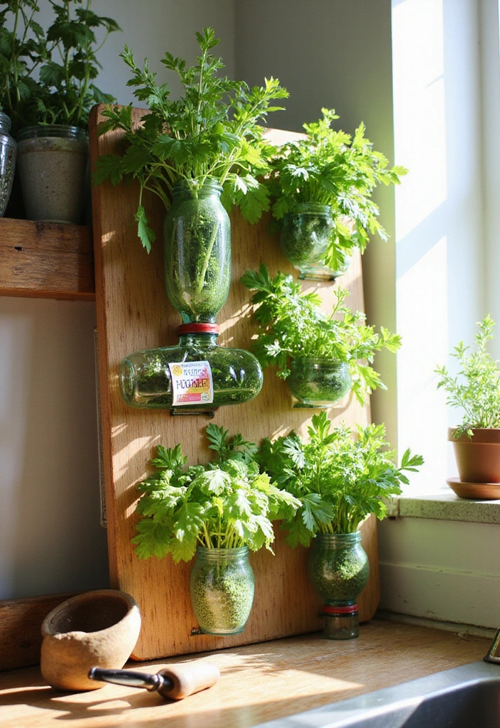 15 Eco-Friendly Craft Ideas That Will Make You Say 'Why Didn't I Think of That?!' - 1. Recycled Bottle Herb Garden