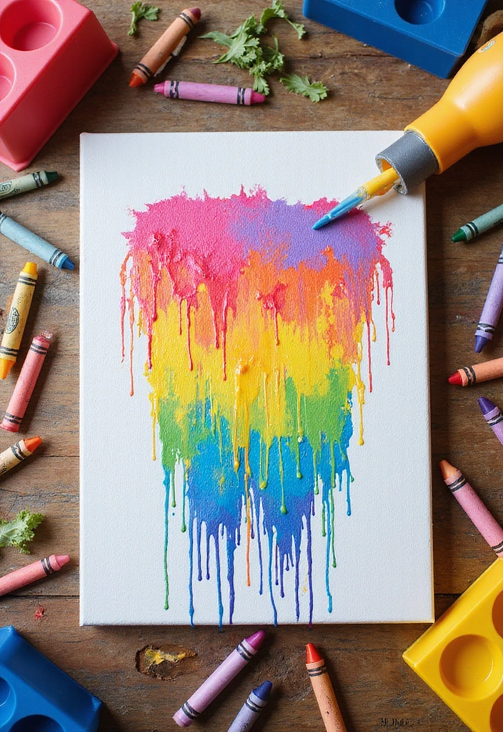 15 Eco-Friendly Craft Ideas That Will Make You Say 'Why Didn't I Think of That?!' - 12. Crayon Melting Art