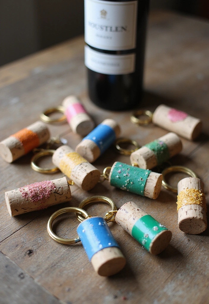 15 Eco-Friendly Craft Ideas That Will Make You Say 'Why Didn't I Think of That?!' - 13. Wine Cork Keychains