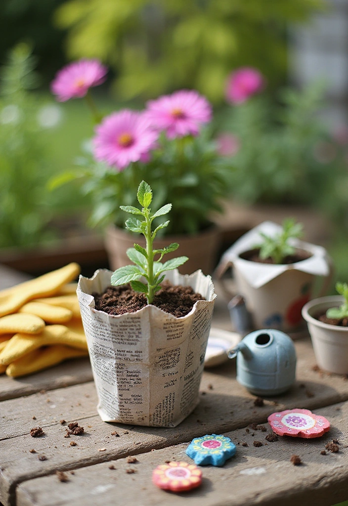 15 Eco-Friendly Craft Ideas That Will Make You Say 'Why Didn't I Think of That?!' - 4. Newspaper Seedling Pots