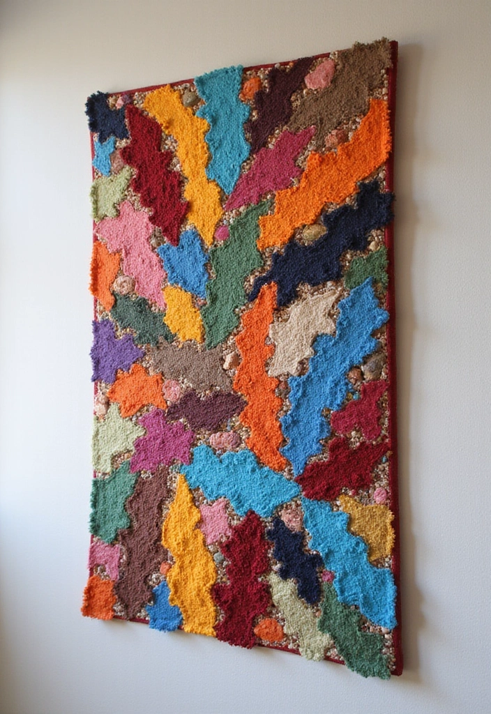 15 Fabric Art Projects That Will Transform Your Space (You Won't Believe #7!) - 13. Fabric Collage Art