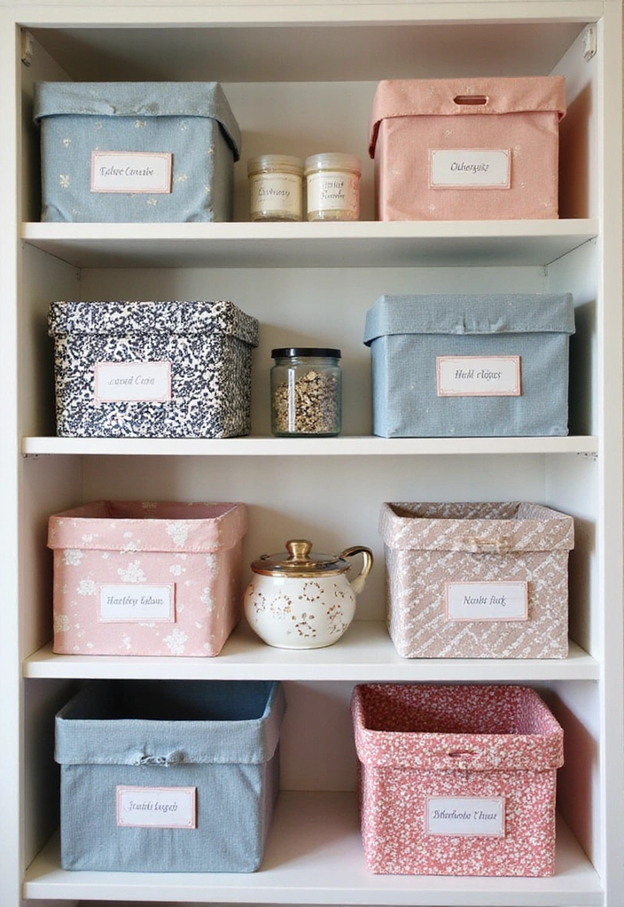 15 Fabric Art Projects That Will Transform Your Space (You Won't Believe #7!) - 9. Fabric-Covered Storage Boxes