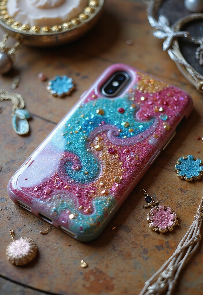 15 Stunning Resin Craft Inspirations That Will Spark Your Creativity! - 13. Custom Resin Phone Cases
