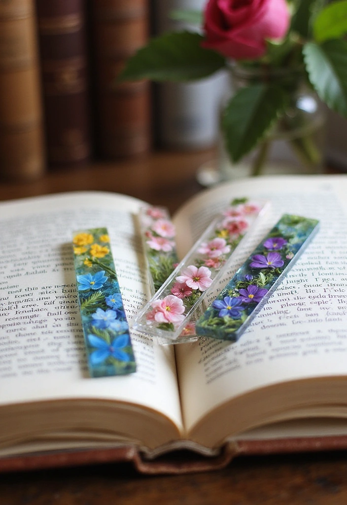 15 Stunning Resin Craft Inspirations That Will Spark Your Creativity! - 6. Unique Resin Bookmarks