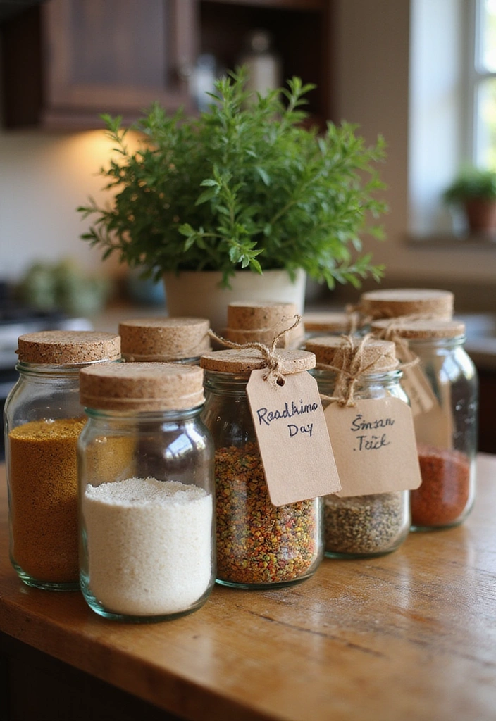 15 Stunning Upcycled Home Decor Ideas That Will Transform Your Space (You Won't Believe #7!) - 11. Mason Jar Storage Solutions