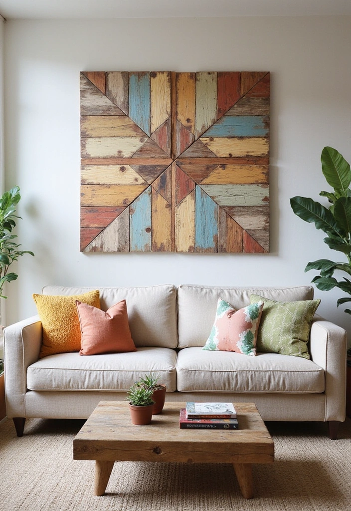15 Stunning Upcycled Home Decor Ideas That Will Transform Your Space (You Won't Believe #7!) - 3. Wooden Pallet Wall Art