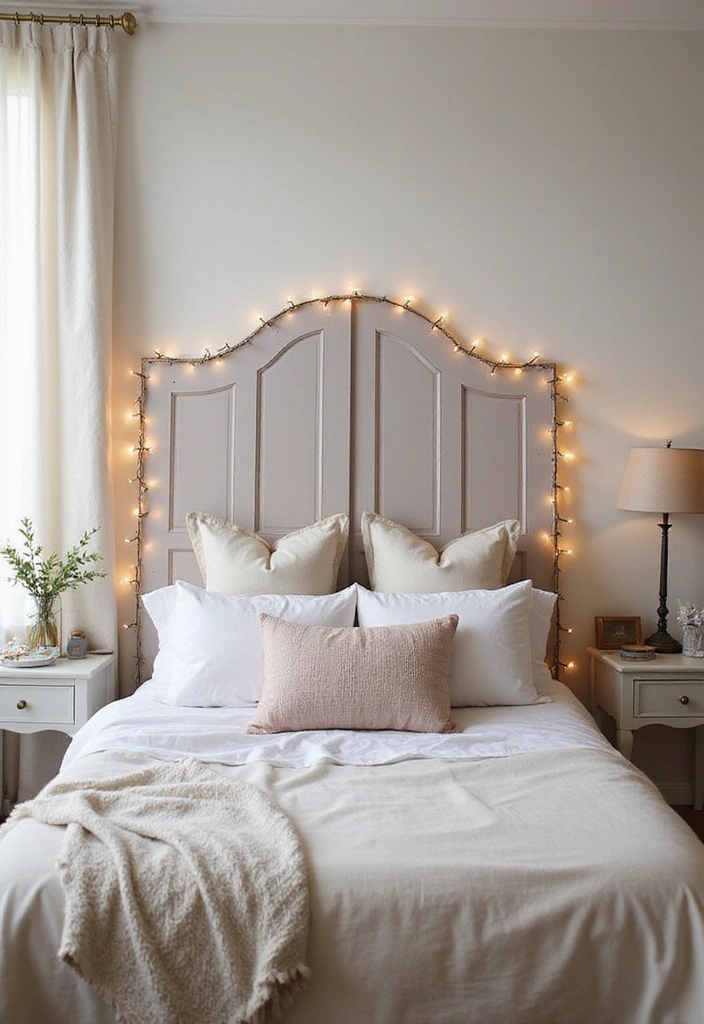 15 Stunning Upcycled Home Decor Ideas That Will Transform Your Space (You Won't Believe #7!) - 6. Repurposed Door Headboard