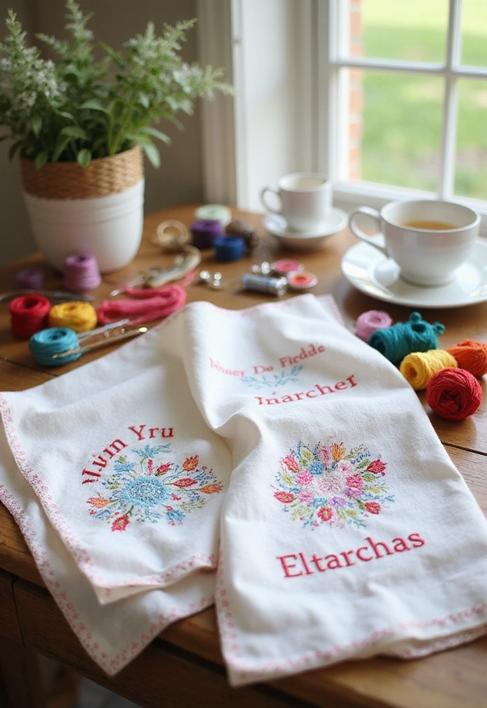20 Handmade Gifts Tutorials That'll Make You the Best Gift-Giver Ever (You Won't Believe #12!) - 11. Custom Embroidered Items