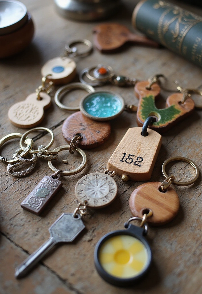 20 Handmade Gifts Tutorials That'll Make You the Best Gift-Giver Ever (You Won't Believe #12!) - 18. Unique Keychains