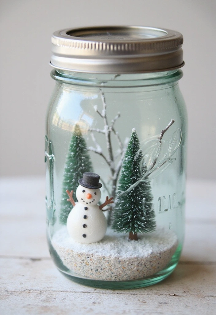 20 Stunning Seasonal DIY Decorations You Can Make in Minutes (You Won't Believe #12!) - 12. Charming DIY Snow Globes (You Won't Believe #12!)