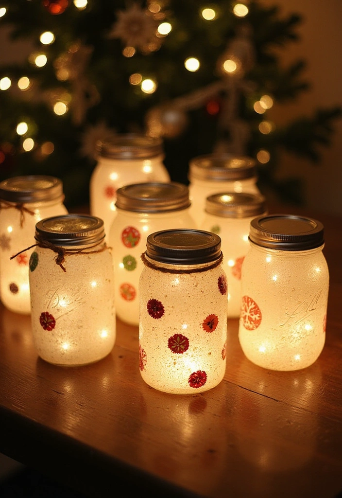 20 Stunning Seasonal DIY Decorations You Can Make in Minutes (You Won't Believe #12!) - 2. Festive Holiday Mason Jar Lanterns