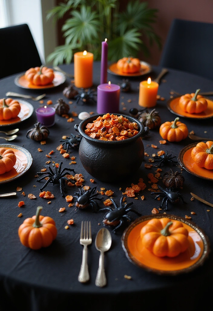 20 Stunning Seasonal DIY Decorations You Can Make in Minutes (You Won't Believe #12!) - 8. Spooky Halloween Table Decor