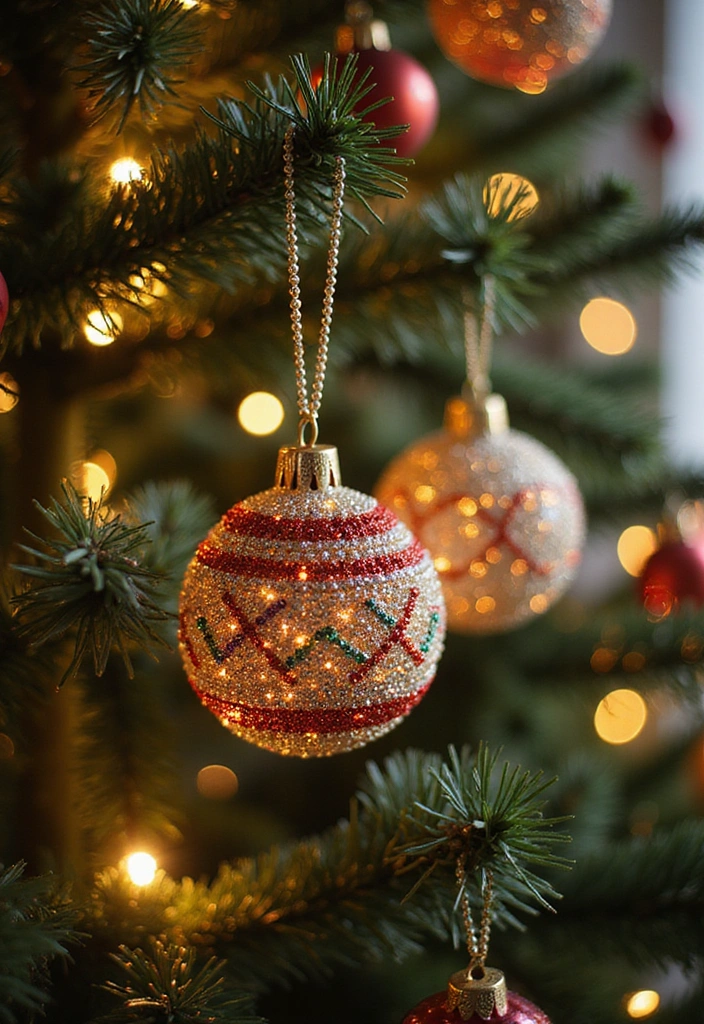25 Holiday-Themed Crafts That Will Spark Your Creative Spirit (You Won't Believe #15!) - 11. Beaded Holiday Ornaments