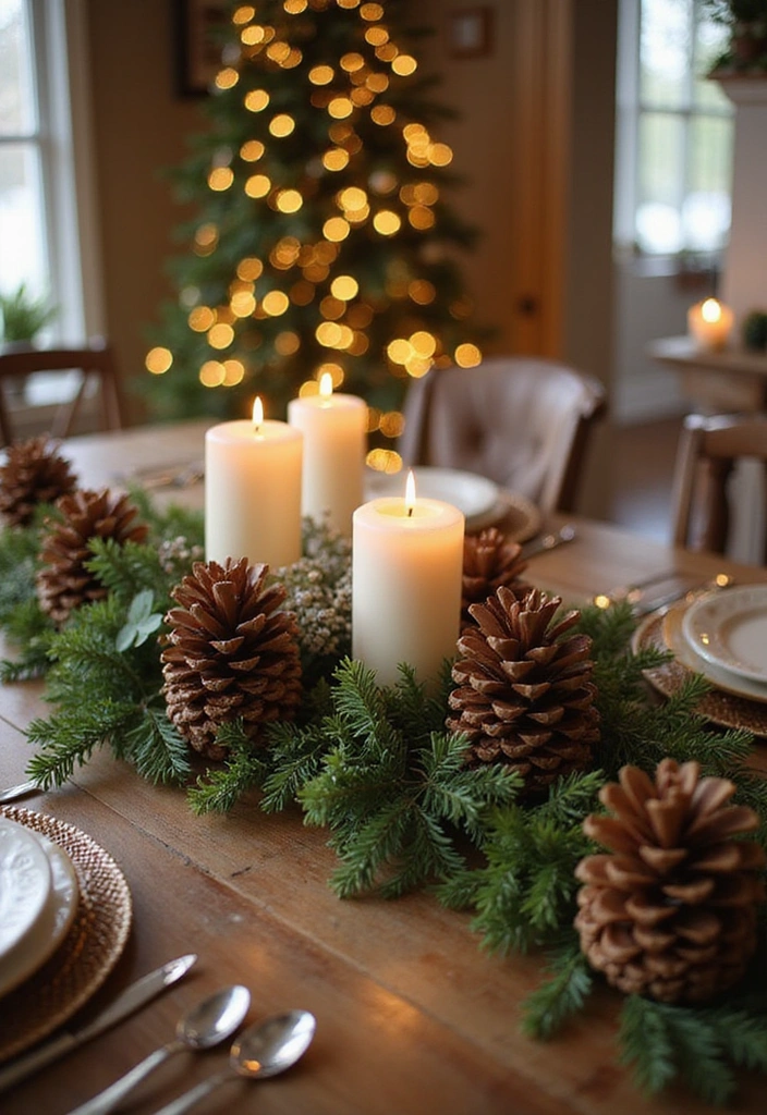 25 Holiday-Themed Crafts That Will Spark Your Creative Spirit (You Won't Believe #15!) - 14. DIY Holiday Table Centerpiece