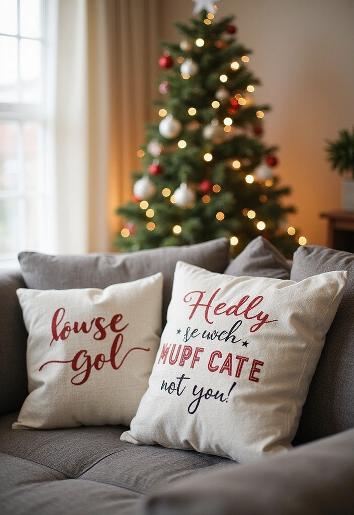 25 Holiday-Themed Crafts That Will Spark Your Creative Spirit (You Won't Believe #15!) - 15. Holiday-Themed Pillow Covers