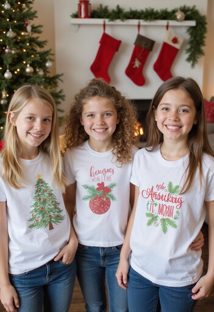 25 Holiday-Themed Crafts That Will Spark Your Creative Spirit (You Won't Believe #15!) - 19. Holiday Themed T-Shirts